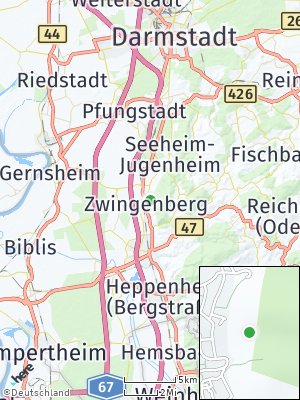 Here Map of Zwingenberg