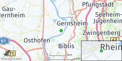 Google Map of Hamm am Rhein