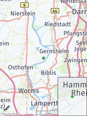Here Map of Hamm am Rhein