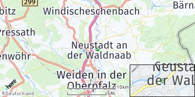 Google Map of Neustadt an der Waldnaab