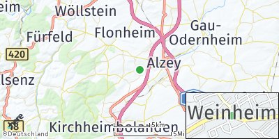 Google Map of Weinheim