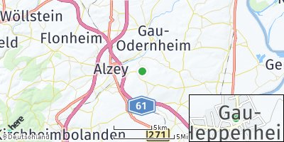 Google Map of Gau-Heppenheim