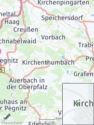 Here Map of Kirchenthumbach