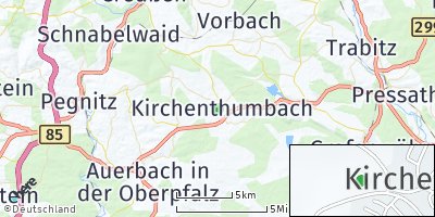 Google Map of Kirchenthumbach