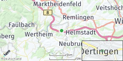 Google Map of Dertingen