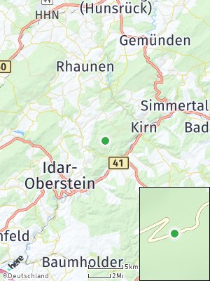 Here Map of Berschweiler bei Kirn