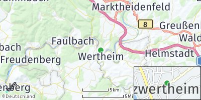 Google Map of Kreuzwertheim