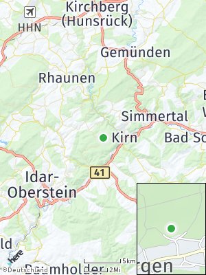 Here Map of Bergen bei Kirn