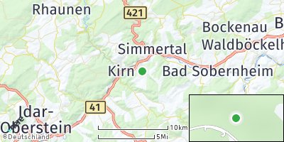 Google Map of Meckenbach bei Kirn
