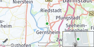 Google Map of Biebesheim am Rhein