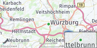 Google Map of Waldbüttelbrunn