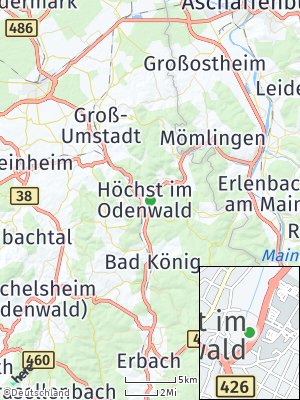 Here Map of Höchst im Odenwald