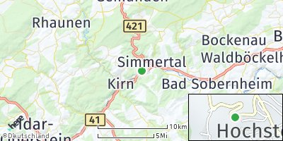 Google Map of Hochstetten-Dhaun