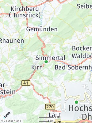 Here Map of Hochstetten-Dhaun