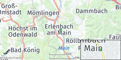Google Map of Erlenbach am Main
