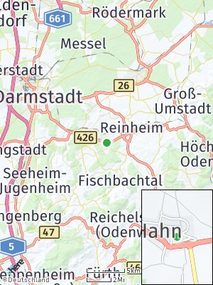 Here Map of Hahn bei Pfungstadt