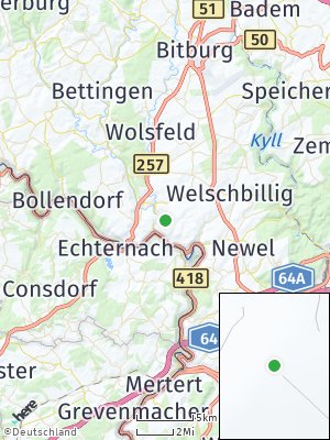 Here Map of Menningen an der Sauer