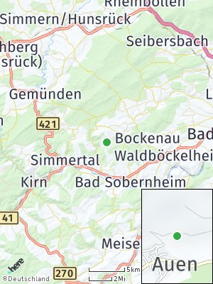 Here Map of Auen bei Monzingen