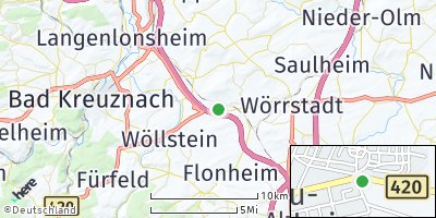 Google Map of Gau-Bickelheim