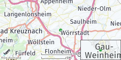 Google Map of Gau-Weinheim
