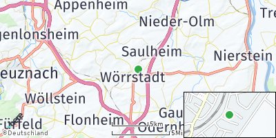Google Map of Wörrstadt