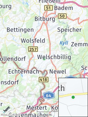 Here Map of Eisenach bei Trier