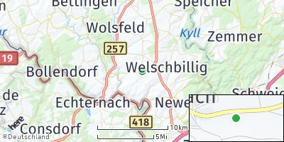 Google Map of Eisenach bei Trier
