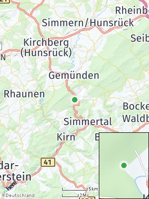 Here Map of Königsau bei Kirn