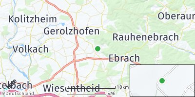 Google Map of Oberschwarzach