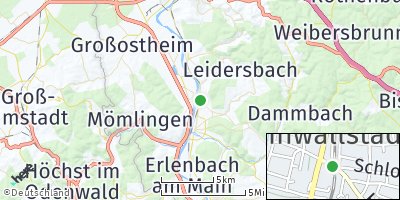 Google Map of Kleinwallstadt