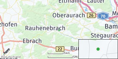 Google Map of Rauhenebrach