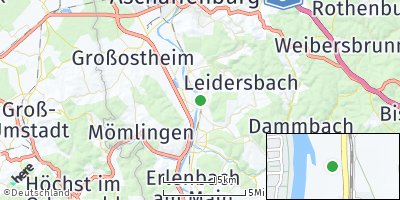 Google Map of Großwallstadt
