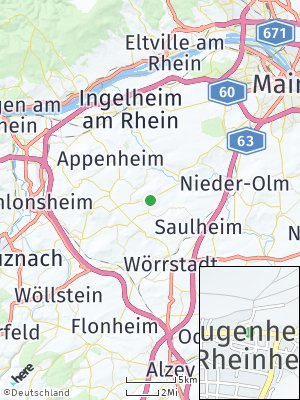Here Map of Jugenheim in Rheinhessen