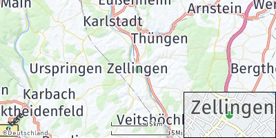 Google Map of Zellingen