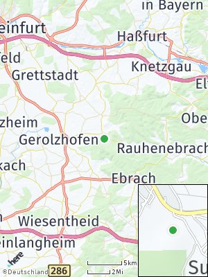 Here Map of Michelau im Steigerwald