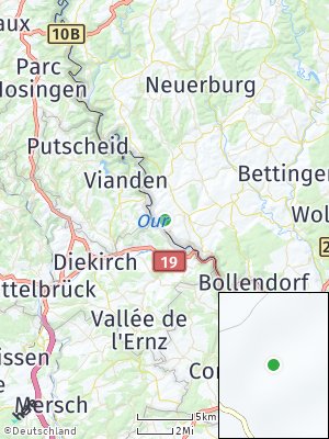 Here Map of Ammeldingen an der Our