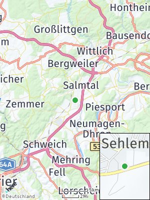 Here Map of Sehlem bei Wittlich
