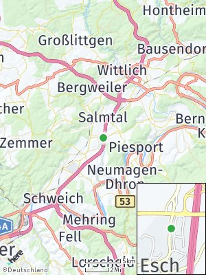Here Map of Esch bei Wittlich