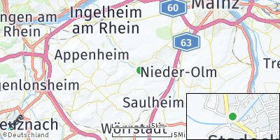 Google Map of Stadecken-Elsheim
