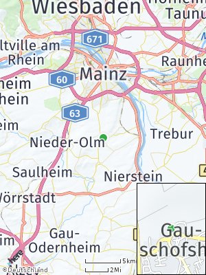 Here Map of Gau-Bischofsheim