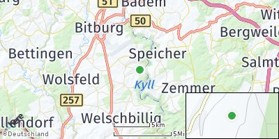 Google Map of Dahlem bei Bitburg