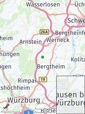 Here Map of Hausen bei Würzburg