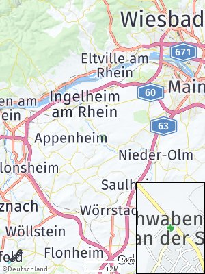 Here Map of Schwabenheim an der Selz