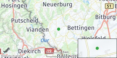 Google Map of Hüttingen bei Lahr