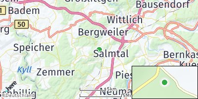 Google Map of Dreis bei Wittlich