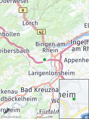 Here Map of Rümmelsheim / Burg Layen