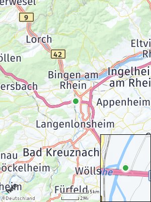 Here Map of Dietersheim bei Bingen
