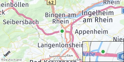 Google Map of Dietersheim bei Bingen