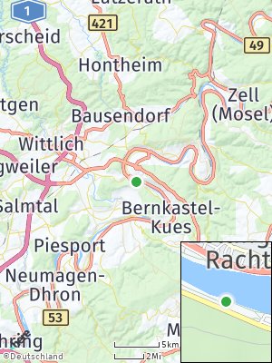 Here Map of Zeltingen-Rachtig
