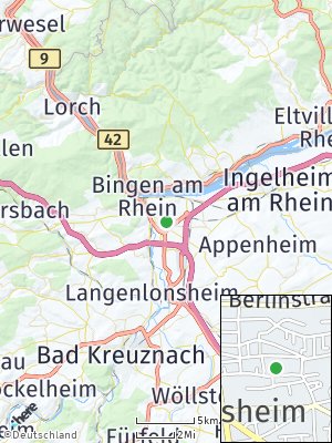 Here Map of Büdesheim bei Bingen